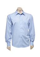 Biz Collection Mens Micro Check Long Sleeve Shirt   Sh816 - Star Uniforms Australia