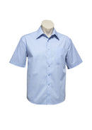 Biz Collection Mens Micro Check Short Sleeve Shirt   Sh817 - Star Uniforms Australia
