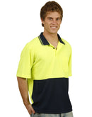 Winning Spirit-Hi Visibility Short Sleeve Truedry Micro-Mesh Safety Polo-SW01TD