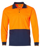 Winning Spirit-Hi Visibility Long Sleeve CoolDry Micro-mesh Safety Polo-SW05CD