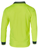Winning Spirit-Hi Visibility Long Sleeve CoolDry Micro-mesh Safety Polo-SW05CD