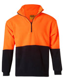 Winning Spirit-Hi-Vis Polar Fleece Half Zip Pullover-SW07