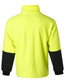 Winning Spirit-Hi-Vis Polar Fleece Half Zip Pullover-SW07