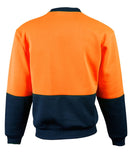 Winning Spirit-Hi-Vis 2 Tone Crew Neck Safety Windcheater-SW09