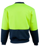 Winning Spirit-Hi-Vis 2 Tone Crew Neck Safety Windcheater-SW09