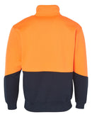 Winning Spirit-Men's Hi-Vis Long Fleece Sweat with Collar-SW13A