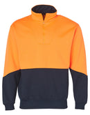 Winning Spirit-Men's Hi-Vis Long Fleece Sweat with Collar-SW13A