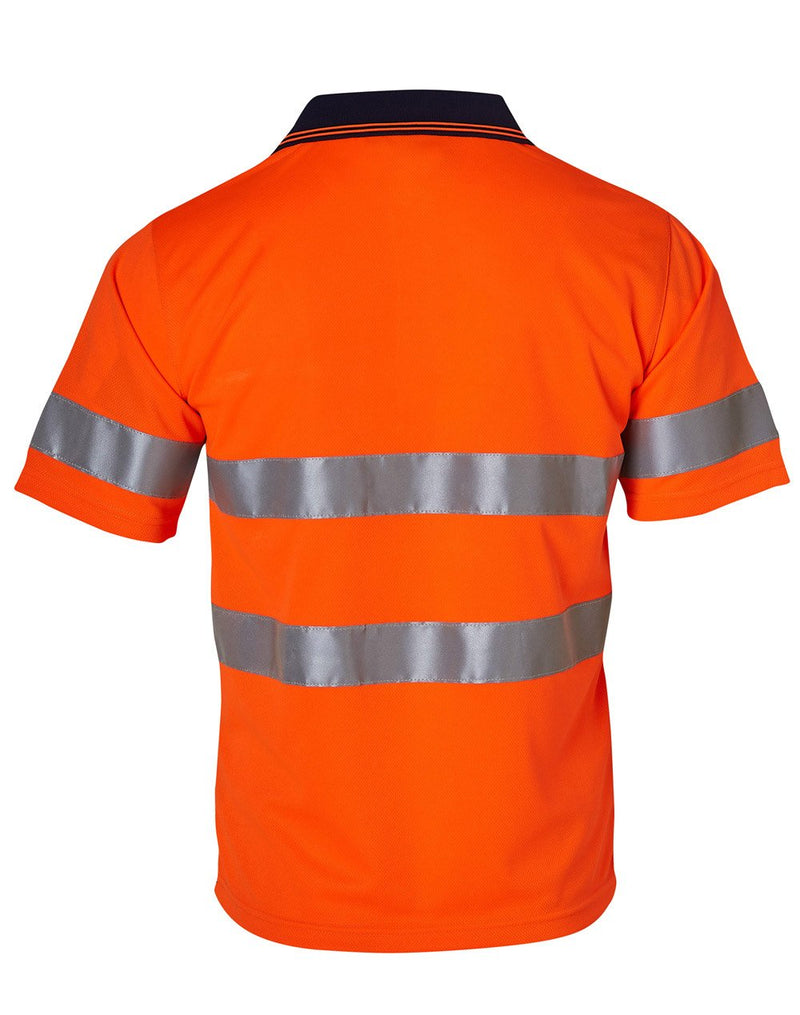 Winning Spirit - High Visibility Short Sleeve Safety Polo 3M Reflective Tapes-SW17A