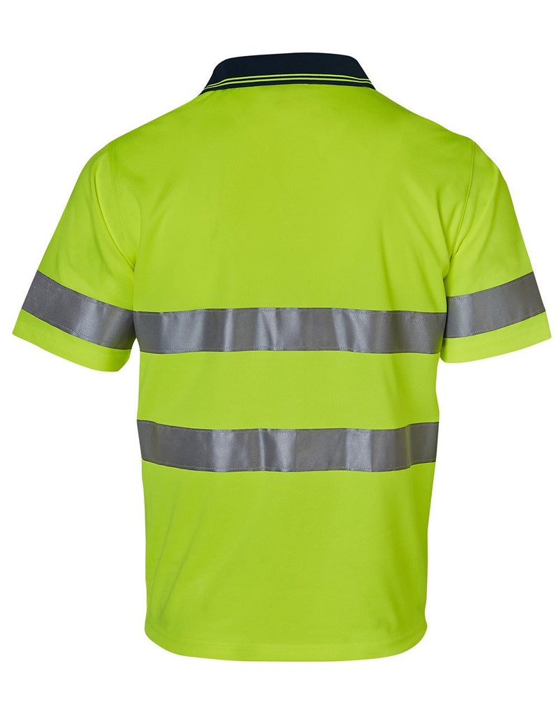 Winning Spirit - High Visibility Short Sleeve Safety Polo 3M Reflective Tapes-SW17A