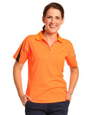 Winning Spirit-Ladies' Hi-Vis Legend Short Sleeve Polo With Reflective Piping-SW26A