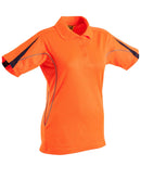 Winning Spirit-Ladies' Hi-Vis Legend Short Sleeve Polo With Reflective Piping-SW26A