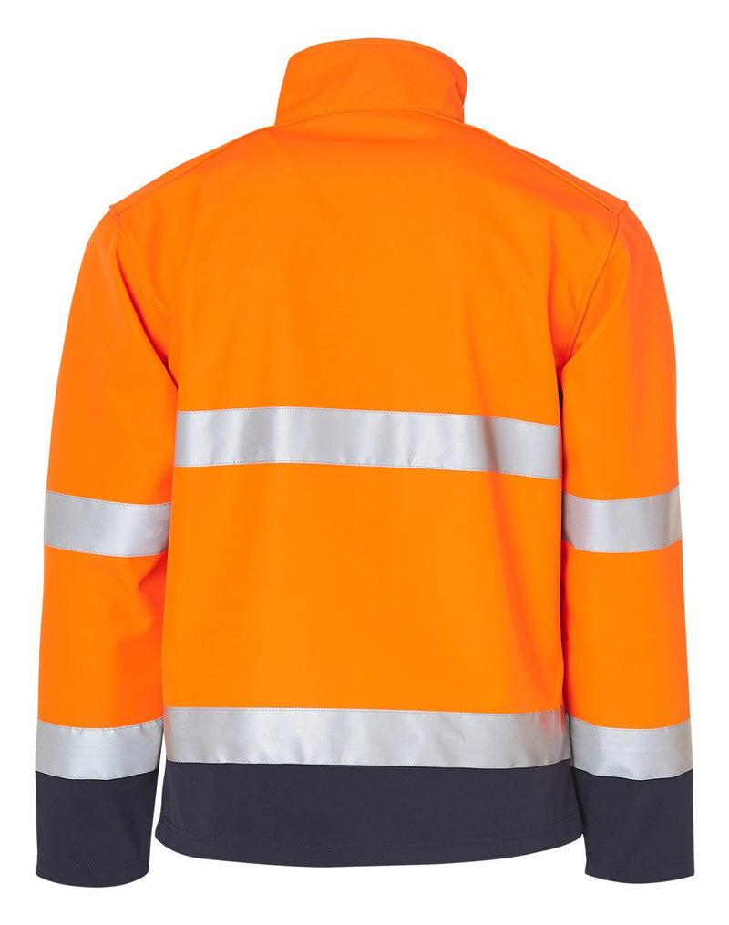 Winning Spirit-Two Tone Softshell Safety Jacket With 3M Reflective Tapes-SW29