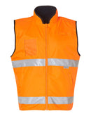 Winning Spirit-High Visibility Reversible Mandarine Collar Safety Vest -SW49
