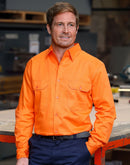 Winning Spirit-Men's Hi-vis L/s Drill Shirt-SW51