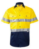 Winning Spirit-Men's High Visibility Cool-Breeze Cotton Twill Safety Shirts With Reflective 3M Tapes -SW59