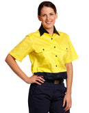Winning Spirit-Womens Short Sleeve Safety Shirt-SW63