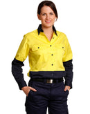 Winning Spirit-Womens Long Sleeve Hi Vis Shirts -SW64