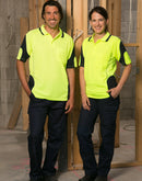 Winning Spirit-CoolDry Hi-Vis Mini Waffle Safety Polo -SW71
