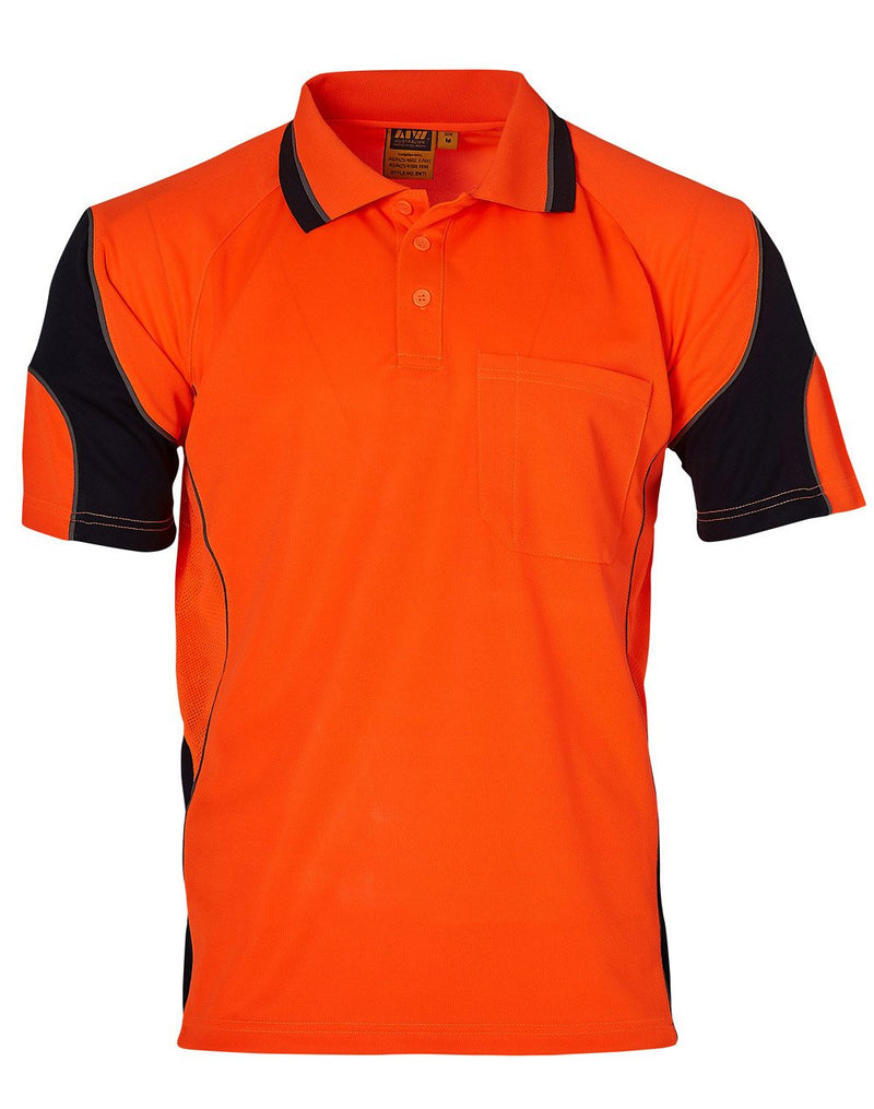 Winning Spirit-CoolDry Hi-Vis Mini Waffle Safety Polo -SW71