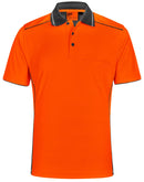 Winning Spirit-Unisex Hi-Vis Bamboo Charcoal Vented SS Polo-SW79