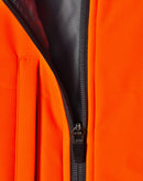 Winning Spirit - Unisex Hi Vis Modern Styling Hooded Puffer Jacket - SW80