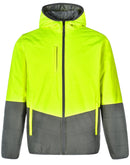 Winning Spirit - Unisex Hi Vis Modern Styling Hooded Puffer Jacket - SW80