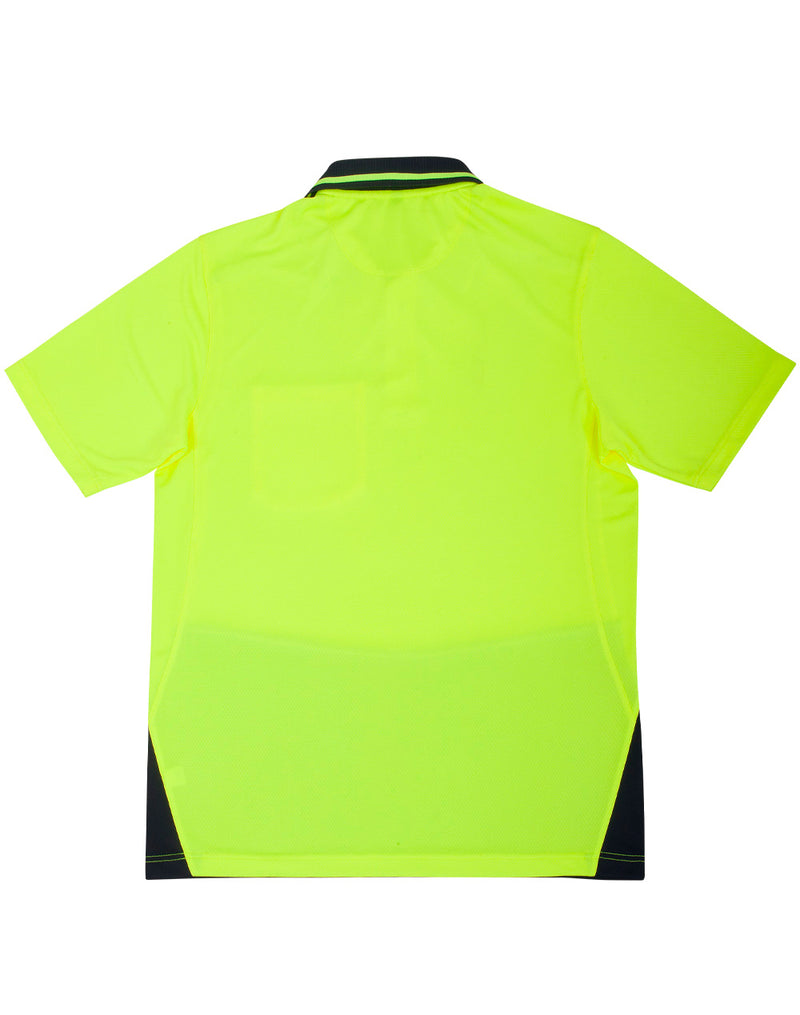 Winning Spirit-SW81 Unisex Hi-Vis Bamboo Charcoal SS Polo