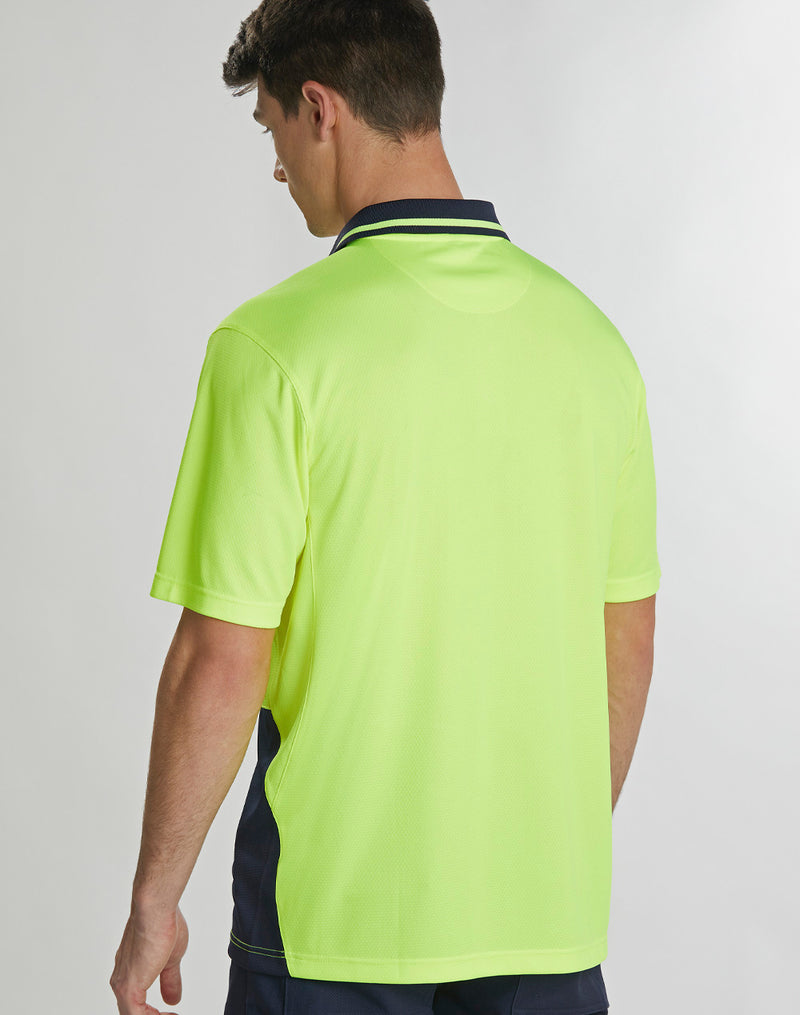 Winning Spirit-SW81 Unisex Hi-Vis Bamboo Charcoal SS Polo