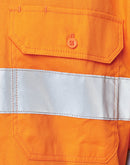 Winning Spirit-Unisex Hi Vis Cool-Breeze Safety LS Shirt (Generic Tape)-SW82