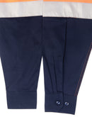 Winning Spirit-Unisex Hi Vis Cool-Breeze Safety LS Shirt (Generic Tape)-SW82