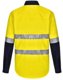 Winning Spirit-Unisex Hi Vis Cool-Breeze Safety LS Shirt (Generic Tape)-SW82