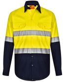 Winning Spirit-Unisex Hi Vis Cool-Breeze Safety LS Shirt (Generic Tape)-SW82