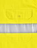 Winning Spirit-Unisex Hi Vis Cool-Breeze Safety LS Shirt (Generic Tape)-SW82