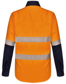 Winning Spirit-Unisex Hi Vis Cool-Breeze Safety LS Shirt (Sagmented Tape)-SW83