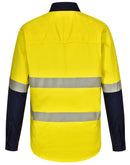Winning Spirit-Unisex Hi Vis Cool-Breeze Safety LS Shirt (Sagmented Tape)-SW83