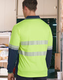 Winning Spirit Unisex Cooldry® Segmented LS Polo -SW86