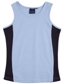 Winning Spirit- Ladies' Teammate TrueDry Contrast Singlet (TS17)