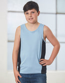 Winning Spirit- Kids Teammate TrueDry Contrast Singlet (TS19K)