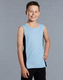 Winning Spirit- Kids Teammate TrueDry Contrast Singlet (TS19K)