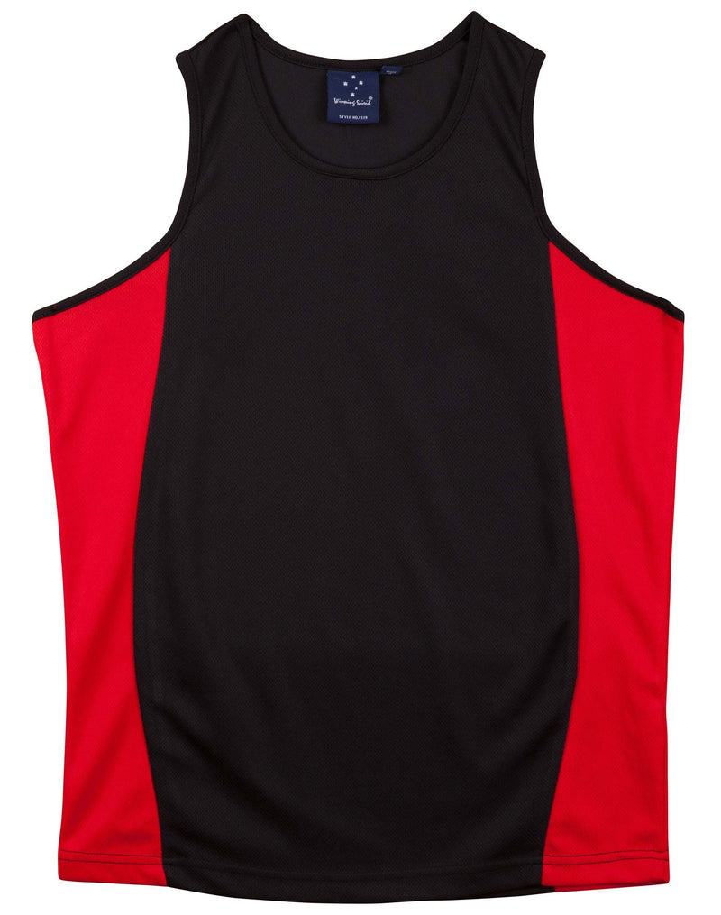 Winning Spirit- Teammate TrueDry Contrast Singlet (TS19A)