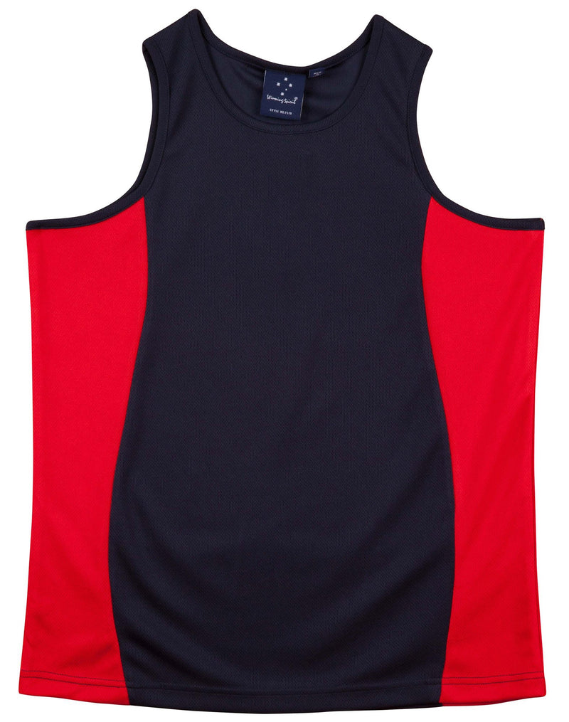 Winning Spirit- Teammate TrueDry Contrast Singlet (TS19A)