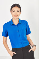 Biz Care Womens Easy Stretch Short Sleeve Shirt  CS947LS - Star Uniforms Australia