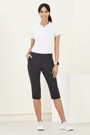 Biz Care-Womens Jane 3/4 Length Stretch Pant-CL040LL