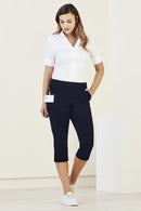 Biz Care-Womens Jane 3/4 Length Stretch Pant-CL040LL