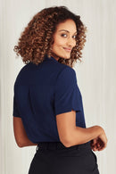 Biz Care Womens Easy Stretch Short Sleeve Shirt  CS947LS - Star Uniforms Australia