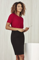 Biz Care Womens Soft Jersey T-Top  CS952LS - Star Uniforms Australia