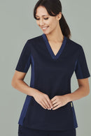 Biz Care-Womens Riley V-Neck Scrub Top-CST043LS