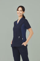 Biz Care-Womens Riley V-Neck Scrub Top-CST043LS