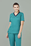 Biz Care-Womens Riley V-Neck Scrub Top-CST043LS