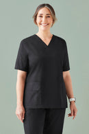 Biz Care-Womens Tokyo V-Neck Scrub Top -CST141LS